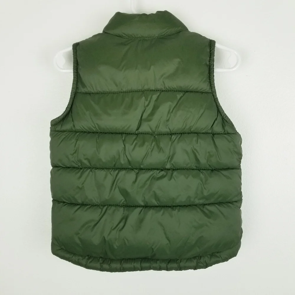 Old Navy Green Fleece-Lined Puffer Vest 12-18 Months